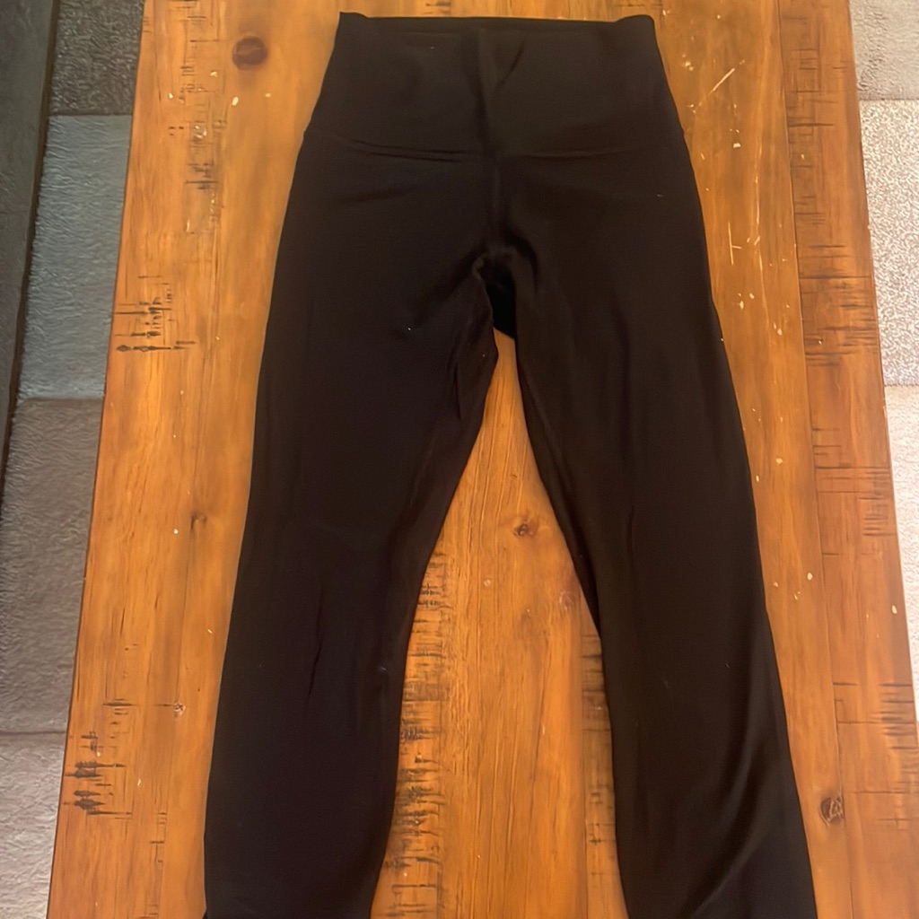 Euc Lululemon Align Ribbed Leggings Black Size 4
